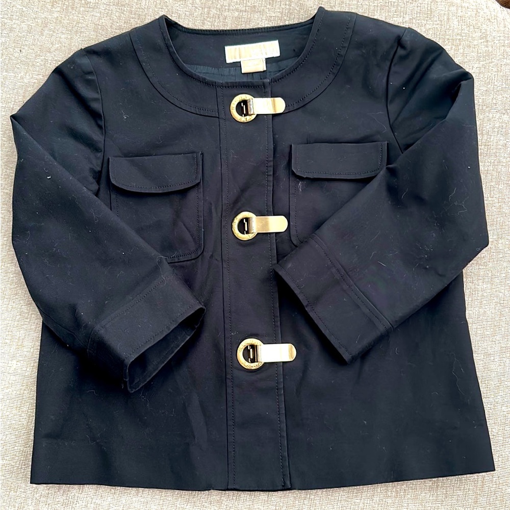 Michael Kors Black with gold clasp suit Blazer